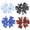 Christmas Bow Clip Girls Bow Set 4pcs Snowflake Hair Bows Hair Accessories Alligator Clip Nonslip Perfect Holiday Access