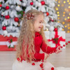 Christmas Bow Clip Girls Bow Set 4pcs Snowflake Hair Bows Hair Accessories Alligator Clip Nonslip Perfect Holiday Access