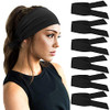 DRESHOW 6 PCS Adjustable Headbands for Women Knotted Headbands Elastic NonSlip Fashion Hair Bands for Workout Sports Run
