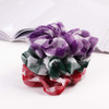 8 Pack Stripe Cotton Plaid Hair Elastics Scrunchies Gingham Scrunchies Checked Scrunchy Hair Bands Ties for Women Girls