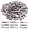 Mardatt 200Pcs 181 inch 46 cm Alligator Hair Clips Bulk Silver Single Prong Hair Clips For Bows Making Hair Pins For Sec
