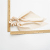 Soft Ribbed Chiffon Scrunchies and Hair Ties with Bows for Women and Girls Black Beige 5Pcs Set for Long Hair Ponytails