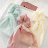 Elegant Hair Accessories for Women Girls Versatile Scrunchies Bundle 8 Pcs Double Layer Hair Ties with Bunny Ear Design