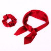 6Pcs Ribbon Scrunchie For WomanSolid Colors Elastic Hair Bands Hair ScarfBow Hair TieVintage Hair Accessories Ropes Pony