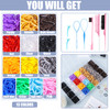 Rubber Bands and Hair Styling Tools Set 1500 Pcs Elastic Hair Ties with Organizer Box BabyToddler Hair Accessories Gift
