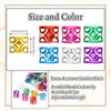 NAISKA Mutil Colors Hair Jewelry for Braids Dreadlocks Accessories Braid Beads Clips Metal Hair Rings Cuffs Loc Jewelry