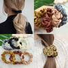 12 Pieces Silk Satin Scrunchies Skinny Hair Ties for Women Girls Ponytail Holder Small Elastic Soft Hair Ropes for Thin