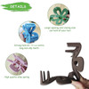 WUBAYI 6Pcs Frosted Flower Claw Clips NonSlip Strong Claw Clips for Thick Thin Hair Women Girls Hair Styling Accessories