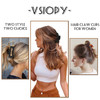 Vsiopy 6pcs Medium Large Matte Square Claw Hair Clips for Women Versatile Styling for Thick Thin Hair