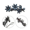 Arvintas 2 Pack Hair Clips InkBlue Vintage Rhinestone Hair Clips Sparkly Crystal Clips Flower Small Hair Barrettes Fancy