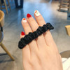 12Pcs Satin Hair Scrunchies Black Scrunchies Hair Ties Elastic Hair Bands Ponytail Holder Hair Accessories Valentines Da