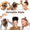 Spiral Hair Ties 10 Pieces Coil Ponytail Holders for Womens Thick Hair No Crease Plastic Ties for All Hair Types Assorte