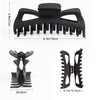 Antmoilios Extra Large Claw Clips for Thick Hair 64 Inch Strong Hold Matte Jumbo Accessories for Women Long Curly Hair C