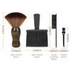 12PCS Hair Cutting Comb Set Barber Combs for Men Stylists Barber Cape with Adjustable Neck Size Neck Duster Brush