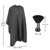 YELEGAI Professional Hair Cutting Cape with Neck Duster Brush Large Size Salon Hairdresser Cape for Men Women and KidsBl