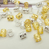 LEILEIXI 100pcs Gold and Silver Dreadlock Accessories Hair Cuffs for Braids Loc Jewelry Rings Adjustable Hair Beads for
