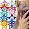 Myhiju 40 Pcs Y2K Star Hair ClipsColorful Stars Hair Clip Hollow Out Kawaii Small Pentagram Hair Barrettes Lovely Cute M