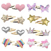 8 Pairs16 Pack Hair Clips for Girls Gingbiss Butterfly Metal Snap Hair Clips Cute Girls Barrettes Heart Shaped Hair Clip