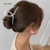 Pearl Hair ClipsElegant Hair Clip Strong Hold Jaw ClipsBig Pearl Hair Claw Clips Barrettes Nonslip Birthday Thankgiving