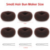 Aivwis 6 Pcs Kids Hair Bun Maker Set DIY Magic Twist Styling Accessories Ring Style Donut Buns with 20 Bobby Pins