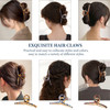 Mistofu Hair Clip 3 Pack Large Metal Hair Claw Clips for Womens Thick or Thin Hair 3 Styles Practical Sturdy Perfect for