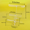 LOVNFC Headband Holder Hair Accessories Organizer Acrylic Clear Hairband Hair Hoop Display Stand with for Girls Women