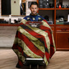 Barber Hair Cutting Cape With Snap Closure Professional Salon Hairdressing Cape for Hairdresser 64 x 57 Retro American F