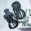 6 Pcs Rhinestone French Concord Flat Hair Clips 374 Inch Curved Hair Claw Alligator Hair Clips Volume Strong Hold Banana