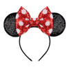 Eisyaa Mouse Ears Bow Headbands Sequin Polka Dot Minnie Ears Headband Polka Dot Medium
