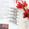 Cinaci 50 Pack 5 cm 2 inches Blank Silver Metal DIY Craft French Barrettes Snap Hair Clips Pins for Women Girls Hair Acc