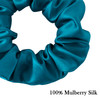 SOBONNY MulberrySilk Scrunchies for Women Hair Ties for Sleep and Night Hair Sleep Women Grils Silk Hair Ties 3 PackBlac