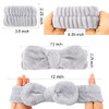 WHAVEL 6PCS Spa Headband and Wristbands Set Face Wash Headband Wrist Bands for Washing Face Makeup Skincare Hair Band Sk