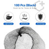 Hair Net 100 Pcs Smilco 26 Inches Elasticity Invisible Elastic Mesh Wig Nets for Hair Bun Making Ballet Dancer Kitchen F