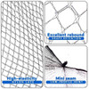Hair Net 100 Pcs Smilco 26 Inches Elasticity Invisible Elastic Mesh Wig Nets for Hair Bun Making Ballet Dancer Kitchen F