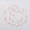 YERTTER Floral Wedding Bridal Crystal Handmade Faux Pearl Headbands for Wedding Party Beads Hair Vine Bridal Hair Access