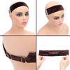 GEX Wig Grip Band with Adjustable Elastic Closure Flexible Velvet No Slip Wig grip Headbands Cap for WigsBrown