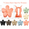 Flower Claw Clip 7 PCS Claw Clips Hair Clips for Women Non Slip for Thick Hair Women Girls Gifts 7 Colors