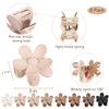 Flower Hair Clips 8PCS Large Claw Clips for Women Girls Thick Thin Hair Strong Hold Non slip Big Matte Dasiy Jaw Clamps