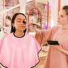KALIONE 3 Pcs Makeup Capes for Clients Beauty Salon Bibs Shorty Smock for Clients Lightweight Combout Beard Apron Hair D