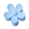 JJLFresheners Floral Hair Clip Blue Large Cute Claw Clips Thick Hair Scrub Hair Clip with Flower Petals for Women and Me