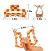 6 Pack Checkered Hair Claw Clips 31 Multicolored Square Medium NonSlip Claw Clips Strong Hold for Women Girls Long Short