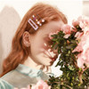 28 PCS Hingwah Pearls and Acrylic Resin Hair Clips Handmade Hair Barrettes Marble Alligator bobby pins Glitter Crystal G