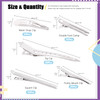 Swpeet 160Pcs Hair Accessories Kit 5 Pattern Metal Barrettes Alligator Clips Duck Bill Clips Flat Top Hairpins for Resin