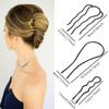 12Pcs Metal Hair Side Combs French UShape Twist Comb Pins for Updo Hair Bun No Slip Clips Forks Accessories Vintage Hair
