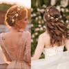 5 Pieces Gold Leaf Hair Pins Flower Pearl Hair Forks Bridal Hair Clips Headpiece Vintage Wedding Hair Accessories for Wo
