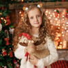 8 Pieces Christmas Hair Clips Cute Reindeer Antlers Ears Clips Glitter Hair Accessories for Women Girls Christmas Party