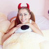 Halloween Devil Headband Devil Horns Headbands Hair Bands Red Devils Ears Headpiece Women Devil Hairband Hair Hoops Part