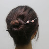 Wooden Hair Stick for Women Girl 708 Black Ebony Carved Hair Pins for Long Hair Handmand Hair Accessories for Buns Model