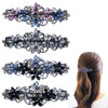 4 PCS Elegant Hair Barrettes for Women Ladies Flower Crystal Rhinestones Spring Hair Clip Accessories Fashion Ponytail H