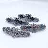 4 PCS Elegant Hair Barrettes for Women Ladies Flower Crystal Rhinestones Spring Hair Clip Accessories Fashion Ponytail H